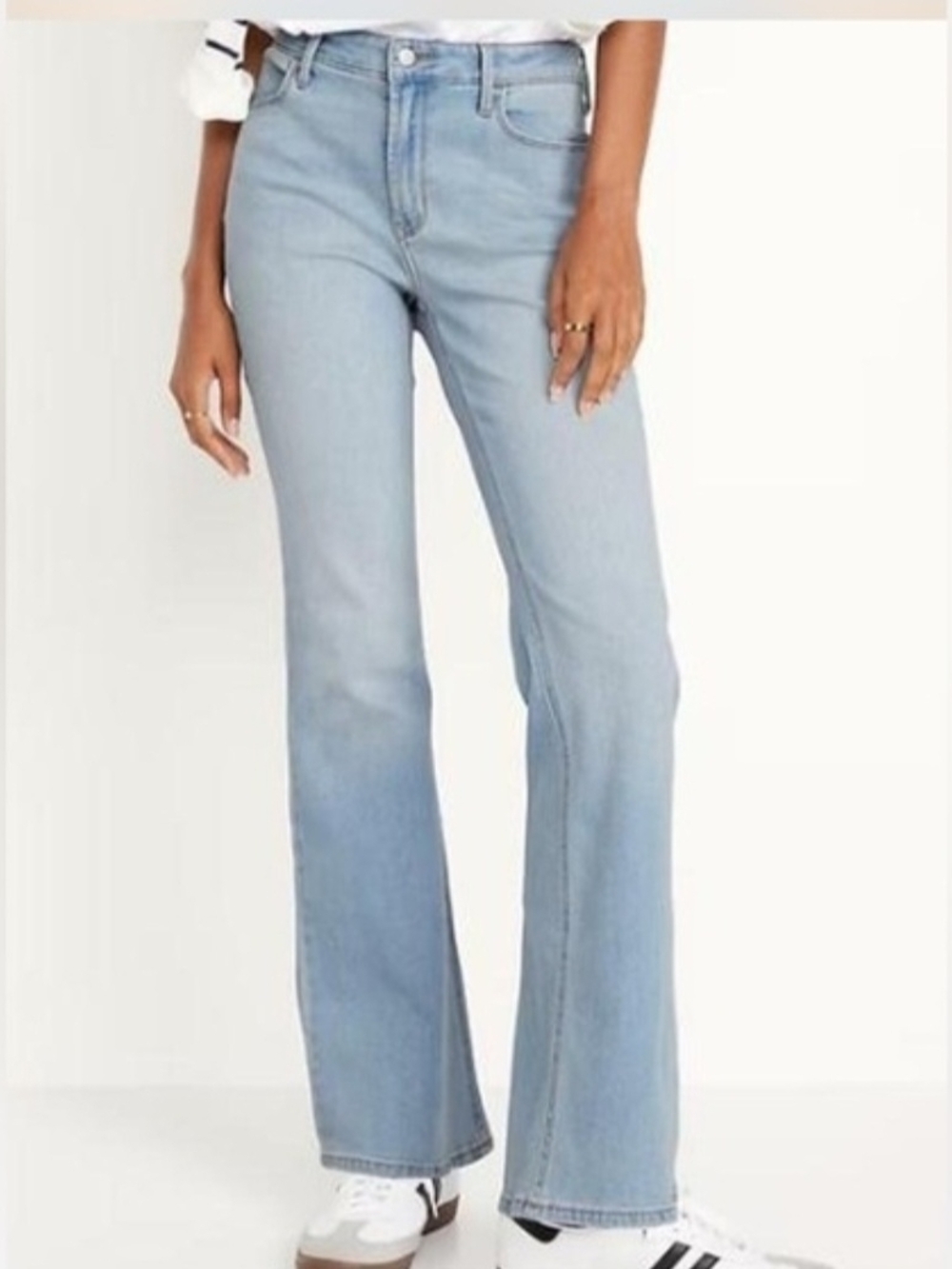 Old Navy High Rise Flare Light Wash Blue Jeans Women's 16